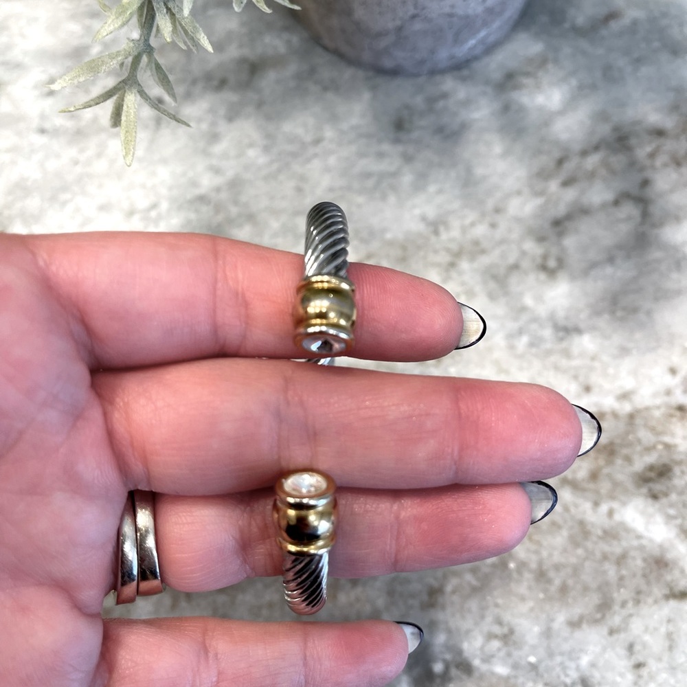 Stainless steel, gold plated bracelet